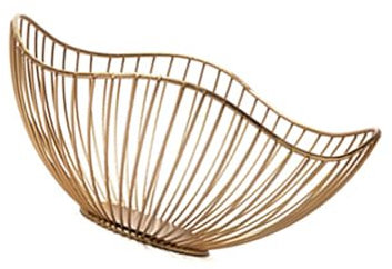 Panier Rangement Fruits Snacks Métalliques Bol Rangement Pain Plat Service Pour Table À Manger Décoration Salon