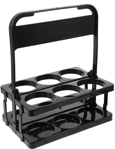 ULTECHNOVO Sportflaschenhalter Aus Pp Material Faltbarer Flaschenständer Für 6 Wasserflaschen Kompakter Wasserflaschen Organizer Für Sport Und Zuhause