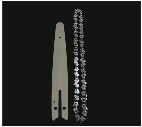 AOIUU Mini chaîne de tronçonneuse 8 pouces 1/4 45 nœuds 22 couteaux Scie électrique Mini tronçonneuse Lame de scie forestière Chaîne d'élagage(8-inch Set1)