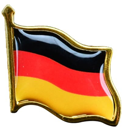 Deutschland Flagge Pin,Germany Abzeichen Anstecker,Souvenir Deutschland,Deutschland Flagge Metall Brosche für Schützenfest,Veteranen-Tag,Nationalfeiertag,Broschen als Geschenk für Schüler und Lehrer