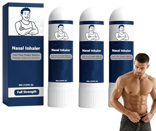 Inhalateur nasal Menstick, bâtonnet d'inhalation nasale, inhalateur nasal, bâtonnet d'inhalation nasale naturel (3pcs)
