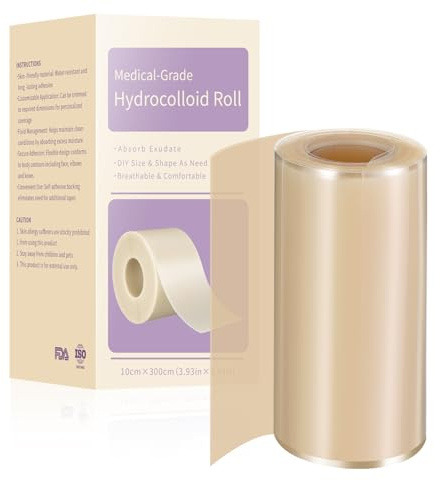 Hydrokolloid Pflaster Rolle 10CMX3M Hydrokolloid Bandage Wasserfestes Selbstklebender Hydrokolloid Wundpflaster Pimple Patches Rolle