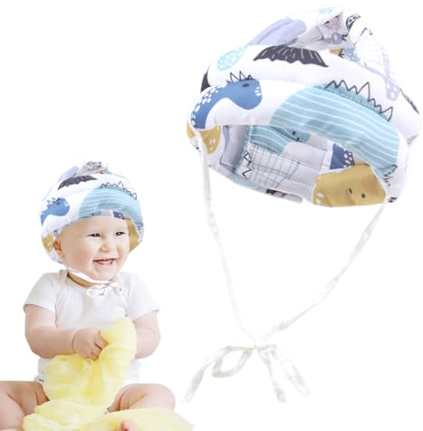 WUYJI Redini primi passi 1 Protezione per la testa del bambino,Casco protettivo antiurto per bambini,Cotone traspirante regolabile,Cappello protettivo per bambini, Casco anticaduta per bambini