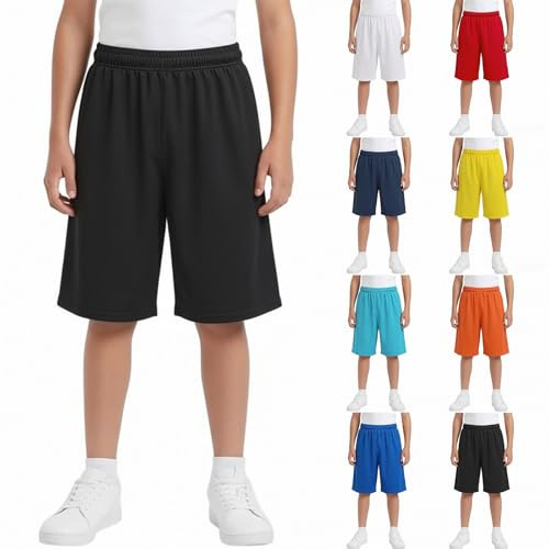 Mjjsk Pantaloncini per ragazzo UK Casual Estate Sport Pe Pantaloni corti Bambini Atletica Scuola Pantaloncini leggeri Bambini Traspirante Pantaloni morbidi