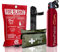 FIRE Safety Essentials 500 G ABC Dry Powder FIRE Extinguisher with Blanket and 1ST AID KIT Ideal for Homes, Boats, Kitchen Offices WORKPLACES