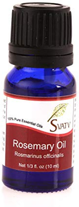 SVATV Ätherisches Rosmarinöl, Aromatherapieöle in therapeutischer Qualität, Duftöl für Diffusor, Yoga, Massage und Heimwerker-Körperpflege, 10 ml