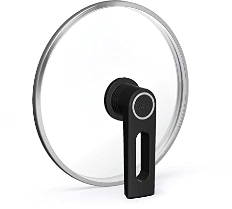 Woll Smart Lid, rund, Ø 20 cm, Deckelknopf mit permanenter Entlüftung, Parkfunktion, Edelstahleinfassung, transparent, backofenfest bis 250°