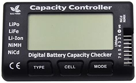 Blomiky 5 in 1 Lipo Li-ion Life NiCd NiMH Battery Cell Capacity Percentage Checker Voltage Tester Battery Balancer Cell Meter 7