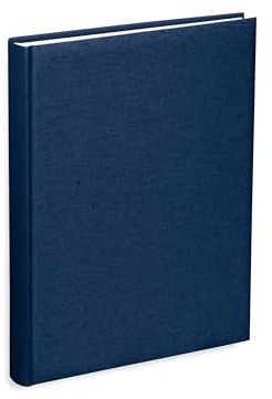 Mareli Album Photo avec Poches 21x28 cm Contient 200 Photos 13x18 cm Couverture en Tissu de Coton, Bleu