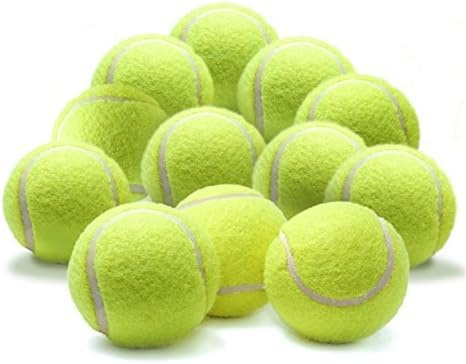Tennisbälle, fluoreszierende gelbe Tennisbälle, Haustierbälle, Haustier-Trainingsbälle, hohe Elastizität, Tennis-Sportbälle (3 Stück)