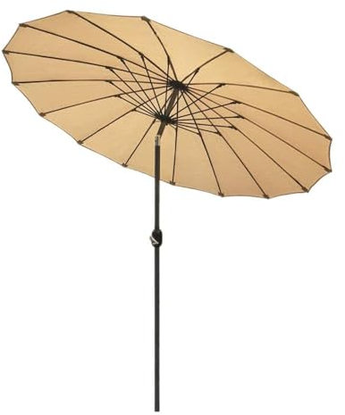 OWOHYG Parasol de Jardin Parasols de Piscine Parasol 2.5M Parasol de Plage Jardin extérieur, Balcon inclinable avec manivelle 210604
