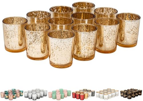 12er Set Teelichthalter Weihnachten Glas Windlicht Weihnachten Teelichtgläser Teelichtglas Kerzengläser Weihnachtsdeko Teelicht Weihnachts Windlichter Glas Deko