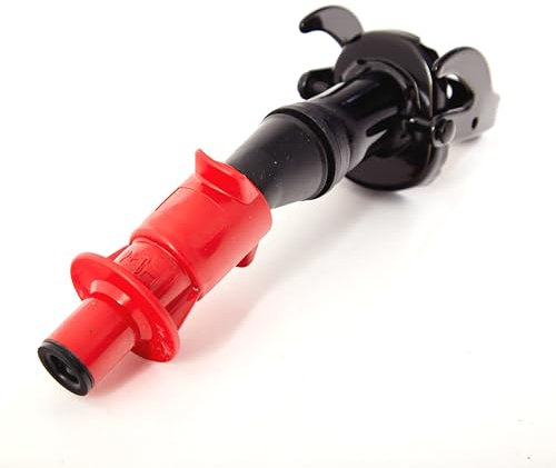 BW® Ausgießer für Kraftstoffkanister Metall Benzinkanister 5/10 / 20 Liter - Smart Spout mit Tropfschutz - Schwarz - inkl. Halterung - RAL 9005 - Made in Europe