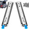 TINMAGI Guias para Cajones de Alta Resistencia, Extensión Completa 600mm Hasta 120kg, Correderas de Cajón con Cerradura y Rodamiento de Bolas, Pesado Rieles Montaje Lateral 1 Par (2 Piezas)