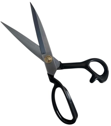 Gadpiparty Ciseaux Gaucher pour Couture Ciseaux en Acier 25 CM Outil de Tailleur Découpe Précise pour Confection Maison et Atelier de Couture