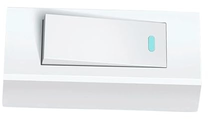 HAMPPLIES Interruttore Luce Da Parete Funzione Per Casa Interruttore Pulsante Unipolare Design Semplice e Robusto