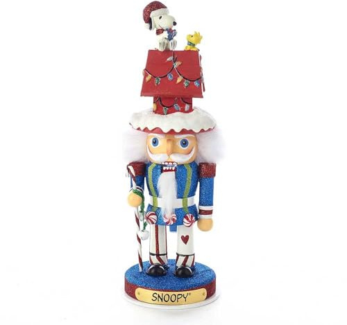 Kurt Adler Peanuts Snoopy Dog House Hollywood Nutcracker