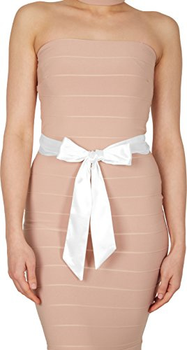 BlackButterfly Satin Schärpe Taillenband Damen | Hochzeit & Braut, Sauber Versäuberte Enden, Zum Binden, Betont Die Mitte, Mehrere Breiten Und Längen, Obi