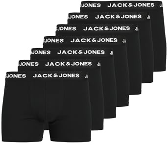 Jack & Jones Herr Jachuey Boxerkalsonger, Svart, S, Paket med 7