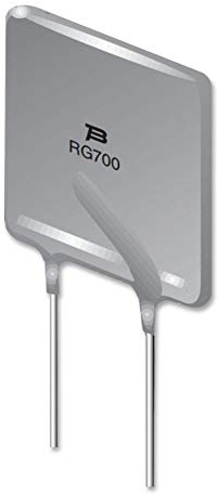 Sicherung, PTC, 5 A, 16 V, radiale, rücksetzbare Sicherungen, radiale verbleite PPTCs, radiale PPTC zurücksetzbare Sicherungen, 5 Stück | MF-RG500-0