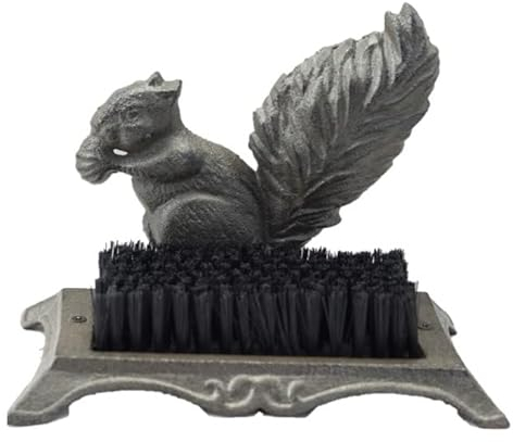 Midwest Craft House Cast Iron Squirrel Shoe Cleaner Mud Remover
