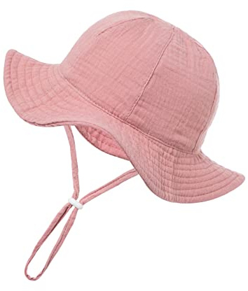Nishine Baby solhatt Beacg solskydd fiskarhatt barnhatt, rosa, 3-12 mois