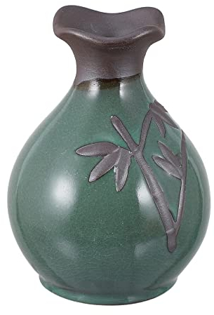 Veemoon Keramikvase Minivase Tischvase Gefäß Für Blumenarrangements Vase Für Blumenarrangements Aus Hochwertiger Keramik Für Wohnzimmer Büro Schlafzimmer