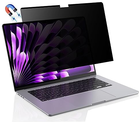 HaruYo Magnetischer Blickschutzfilter für MacBook Air 15/15,3 M5/4/3/2 | für MacBook Pro Air Neo 13 13,3 13,6 14 14,2 15 15,3 16 16,2 M5/M5 Pro/Max/M4 /M3/M2/M1, Privatsphäre Schutzfolie