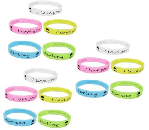 Sosoport 75 Piezas Pulseras Pulseras De Goma De Silicona A Granel A Granel a De Silicona A a De Goma a Luminosa Brillantes