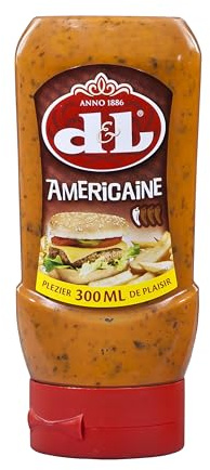 Hymor D&L Americaine Sauce - 6x 300ml - belgische Grill-Sauce aus Tomaten, würzig und leicht scharfe Sauce von Devos & Lemmens, zu Burger & Pommes, als Fleisch- und Fisch-Sauce, Chicken Wings