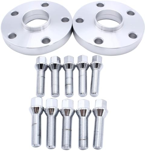 2PCS 20mm 5x112 Hubcentric Wheel Spacers 57.1 bore 10 RADIUS Bolts Compatible with VW