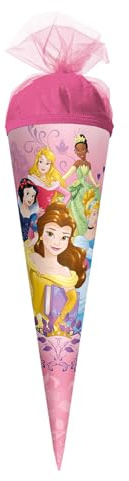 ROTH Disney Princess Petit cornet surprise rond avec fermeture en tulle 50 cm