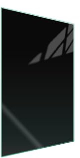 DarHaus Plaque de recouvrement, 35 x 52 cm, en verre, pour cuisinières électrique, à induction ; convient comme décoration, protection anti-éclaboussures ou planche à découper, Noire