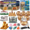 PIBEX Ancient Wonders Dig Kit Age 6+, Dig up 6 Mystery Historical Landmarks & 6 Treasure Stones, Famous World History Architecture Toy Archaeology Set, STEM History Gift for Kids -8-12