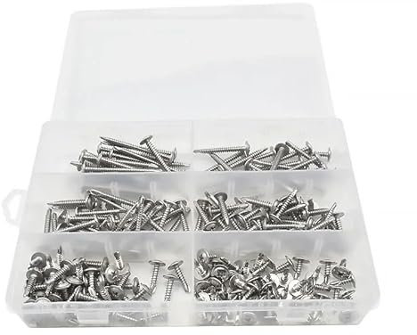 Kit de combinaison de vis for cloisons sèches à haute dureté Vis à dents grossières Vis cruciforme Vis à tête plate Vis longue Série de vis à bois Largement utilisé dans les travaux domestiques quotid
