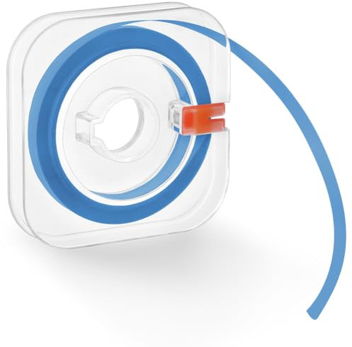 OFFCUP Lucidatura Dentale, 30μm/6m Strisce Sbiancanti Denti per Lucidatura Dentale, Scatola Dentale Lucidatura Striscia, per Levigatura, Pulizia e Sbiancamento dei Denti Interdentali (Blu)