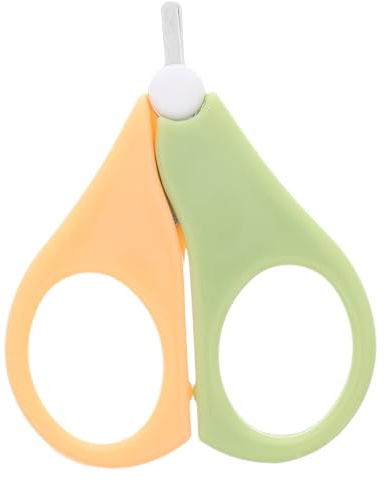 Abaodam forbici per bambini tagliaunghie a punta tonda Tagliaunghie per bambini con punta tonda tagliaunghie piccolo per bambini lima per unghie per neonati acciaio inossidabile