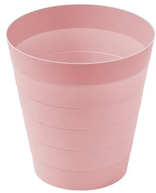 Sinoba Papierkorb 6105 Mülleimer Abfalleimer Papiereimer Kunststoff ideal für Kinderzimmer Büro Küche Höhe 25 cm 9L (Rosa)