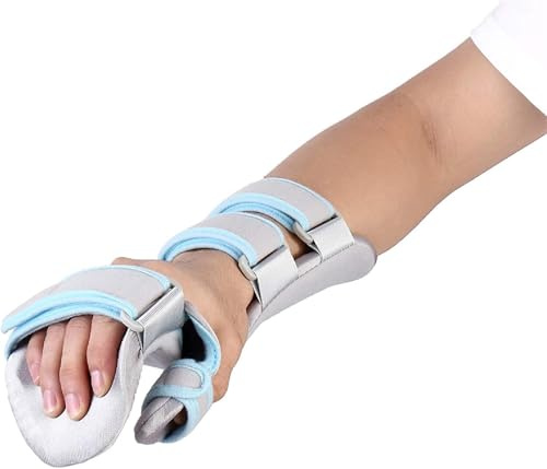 Tutore for la mano da riposo, equipaggiamento for terapia della mano in caso di ictus, fascia stabilizzatrice for le dita, traspirante e confortevole, for il supporto della mano, lesioni al polso, fis
