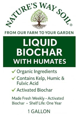 Nature’s Way Soil Root Growth & Nutrient Retention Soil Conditioner – Biochar Enhanced Liquid Plant Food for Gardens, Lawns & Raised Beds – Improves Fertilizer Efficiency & Soil Microbial Activity