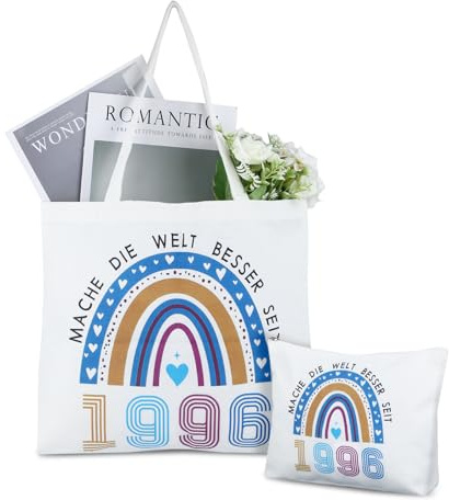 Geburtstag Frauen, Personalisierte Canvas-Taschen Und Kosmetiktasche Mit Reißverschluss, Geschenke Für Freundinnen, Ehefrauen, Mütter Und Schwestern (30. Geburtstag)