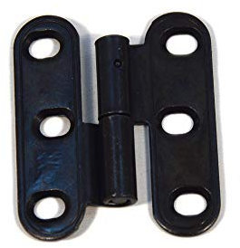 Cerniera piatta in ferro per porte a incasso nero restaurierungshop guarnizioni vintage Schabby nastro per mobili destra