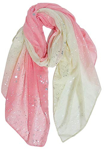 DAMILY Schals & tücher für damen warmes halstuch Groß dünner tuch Lange Pailletten Gedruckt Wraps