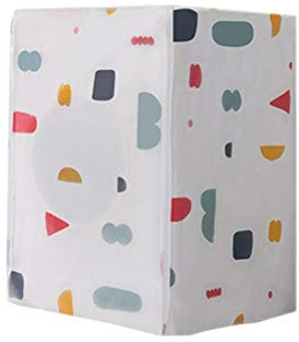 Automatic Washer Dryer Cover Waterproof Anti Sunlight Irradiation Sunscreen Transparent Printing Cover (Roller Pattern)