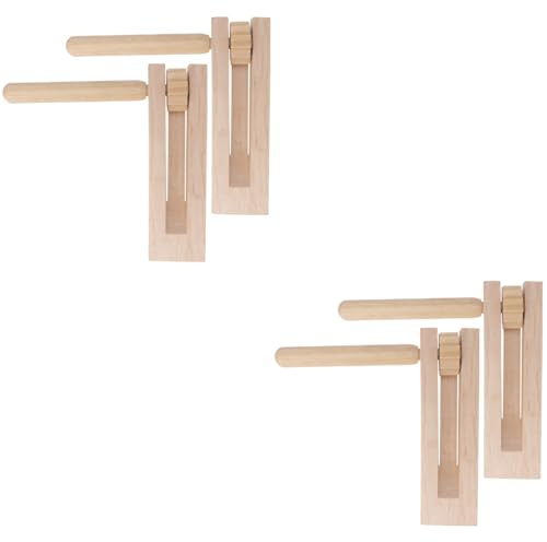 Gadpiparty 4 piezas de carraca de madera de carraca fabricante de ruido tradicional mexicano sonajero trinquete instrumento juguete de juguete para niños eventos deportivos