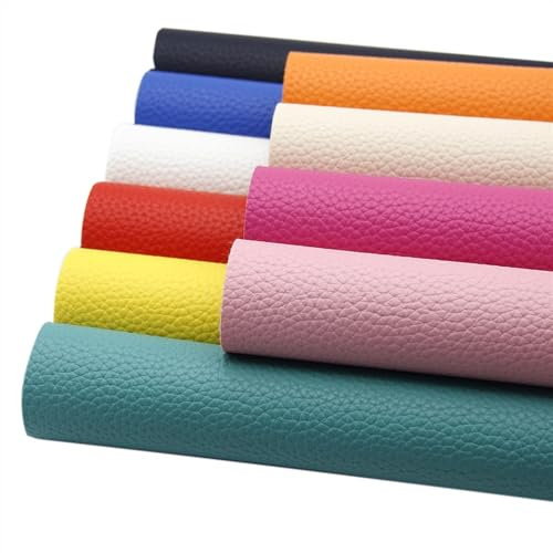 Synthetisches Leder Kunstleder-Blattstoff-Set, 20 x 33 cm, for Bucheinband, Schleifen, DIY, handgefertigtes Material (Color : 1067994001)