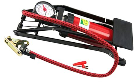 FUNOMOCYA Tragbare Auto Hochdruck Reifenpumpe Fahrrad Reifen Boden Inflator Fahrzeug Reifenpumpe Multifunktionsventil Mit Manometer