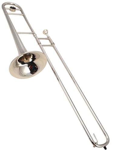 Professionelle Posaune Silberne Tenorposaune, B-flaches Messing, Vernickelt, Professionelle Schülerposaune Mit Zubehör