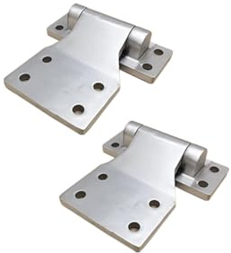 Aiyomi 2 Stück Industriell Schwerlast-Scharniere Türscharniere Türangeln 4 Zoll Verdickt Gebürstet Scharnier Aus Edelstahl (110x108x7mm)