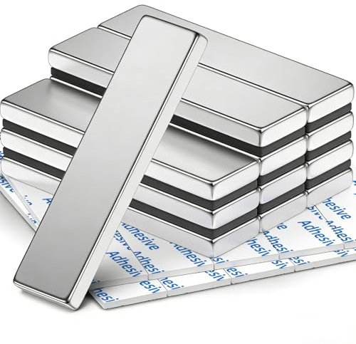 FINDMAG 12 Pack Neodymium Magnets, 40x10x3mm, Rare Earth Magnets